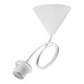  Suspension TP E27 80cm Blanche 