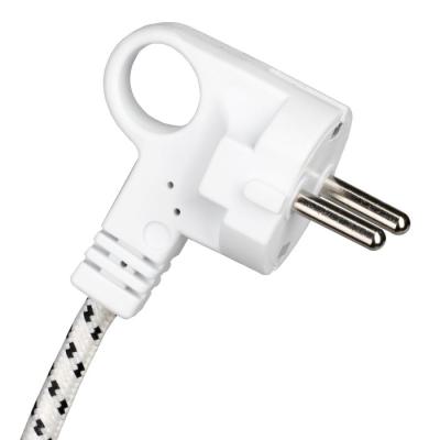  C�ble Textile 3C 3M Blanc/Noir 