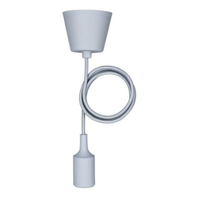  Suspension Silicone E27 Gris 