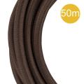  C�ble Textile 3C 50 mtr Marron 