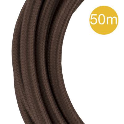  C�ble Textile 3C 50 mtr Marron 