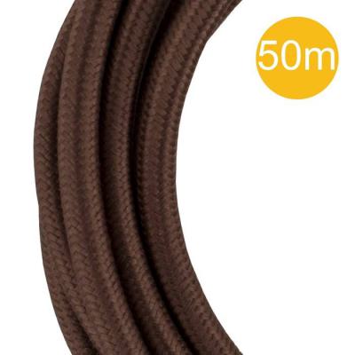 C�ble Textile 3C 50 mtr Marron 