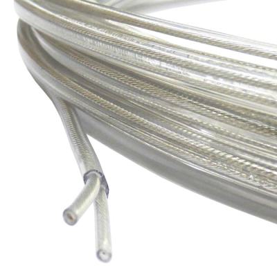  C�ble PVC Plat 2C 200M Transpa 
