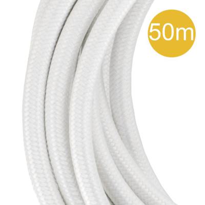  C�ble Textile 3C 50 mtr Blanc 