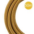  C�ble Textile 2C 50 mtr Or M�t 
