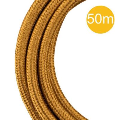  C�ble Textile 2C 50 mtr Or M�t 