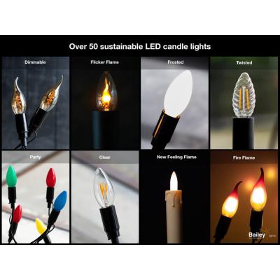  LED FIL C35 E14 DIM 4W Or 