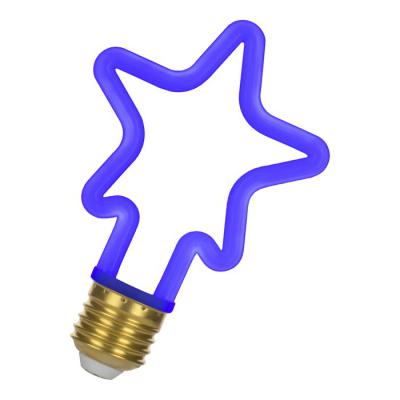  LED Neon Star E27 4W Bleu 