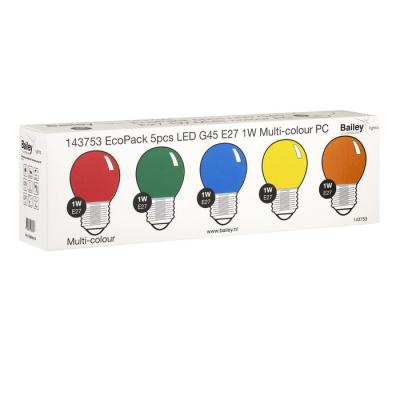  EcoPack 5x LED G45 E27 Multico 