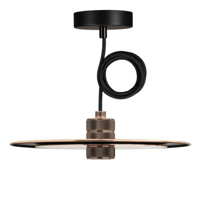  Suspension Slim E27 Ros� Or 3m 