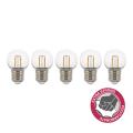  Pack 5xLED FIL Safe E27 2W 827 