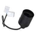  Douille lisse E27 TP Noire + c 