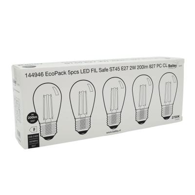  EcoPack 5 x LED FIL Safe E27 2 