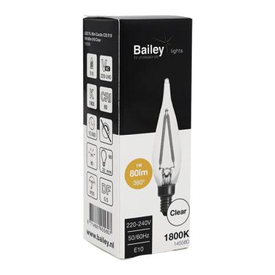  LED FIL Mini Flamme C22 E10 1W 