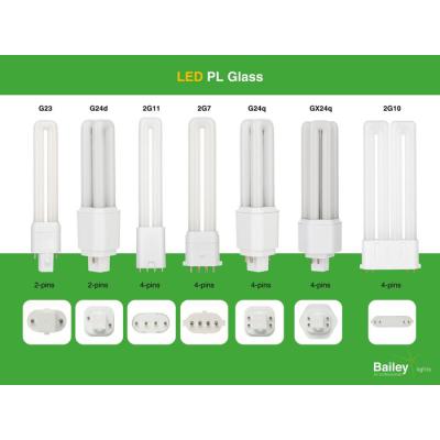  LED PL Verre TC-DEL G24q 4P 9W 