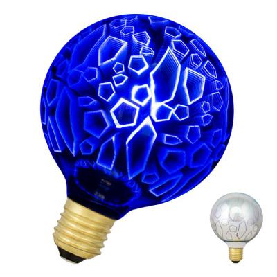 LED Magic 3D G95 E27 4.5W Bleu 