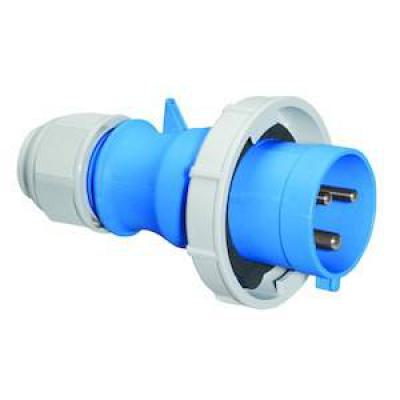  Fiche PE 230V 2P+T 6h 16A IP67 