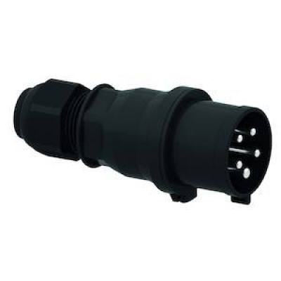  Fiche noire 400V 5P 32A IP44 
