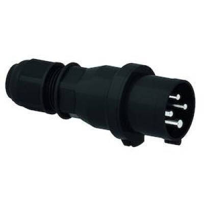  Fiche noire 400V 3P+T 16A IP44 