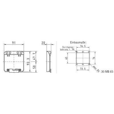  Fen�tre 4 modules simple IP44 