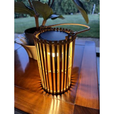  Lampe de table en bamboo 
