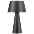  Lampe table solaire noir mat 