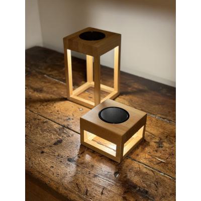  Lampe de table en bois 20cm 