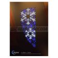  D�cor flocons bleu/blanc 