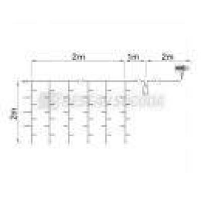  RIDEAU 96 LED Blanc pur - 2x2m 