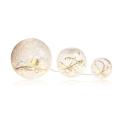  3 BOULES VERRE CLAIRE LED 