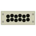 Plaque pass. cbl. 12 entr�es 