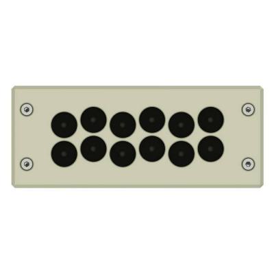  Plaque pass. cbl. 12 entr�es 