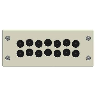  Plaque pass. cbl. 14 entr�es 