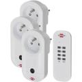  Lot de 3 prises t�l�command�es 
