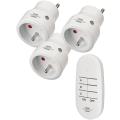  Lot de 3 mini prises t�l�comma 