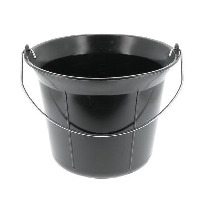  SEAU NOIR PE 11L ANSE GALVA4MM 