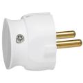  FICHE 2P 16A EXTRA PLAT BLANC 