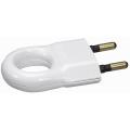  FICHE 2P 6A ANNEAU PLAST BLANC 