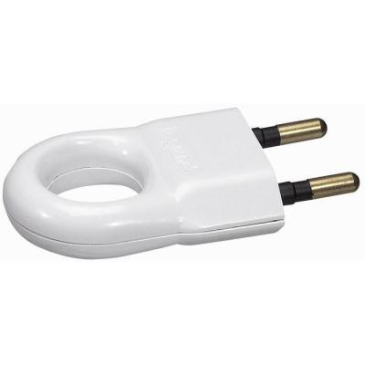  FICHE 2P 6A ANNEAU PLAST BLANC 
