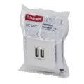  MOSAIC 2 PRISES USB BLANC 