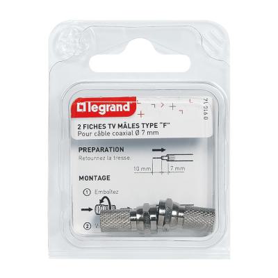  FICHE TV TYPE F MALE /2 LS 