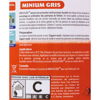  MINIUM GRIS SUP.           1/4 
