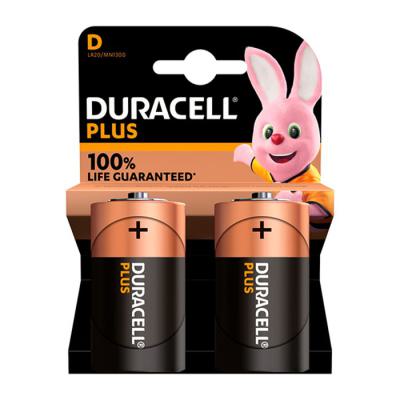  DURACELL PLUS 100%  D X2 
