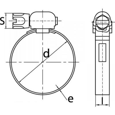  COLLIER IN 25-45MM B-PE8   /25 