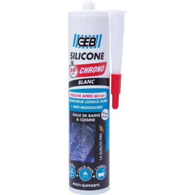  SILICONE 60MN CHRONO BLANC 