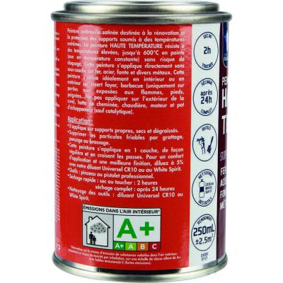  PEINTURE HAUTE TEMPERAT NOIR 