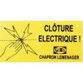  PLAQUE CLOTURE DANGER 1PCE 