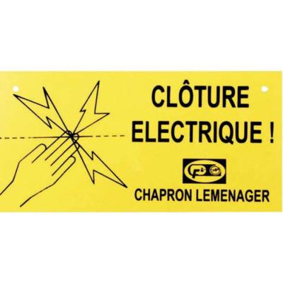  PLAQUE CLOTURE DANGER 1PCE 