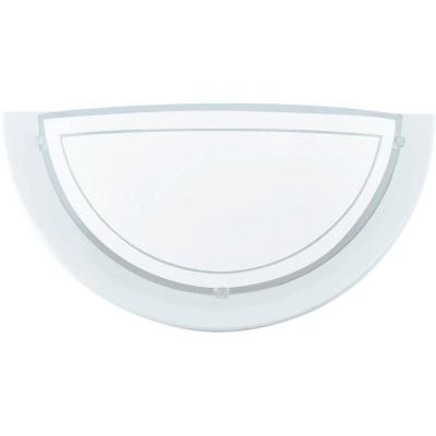  APPLIQUE METAL/VERRE BLANC 