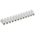  BARRETTE BLANC 6MM 12 BORNES 